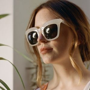 NWT Gemma Styles white sunglasses